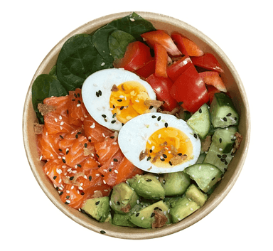 Салат з лососем