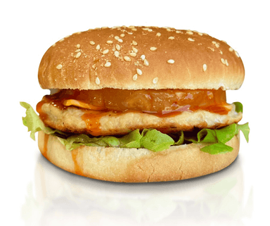 Бургер з ананасом